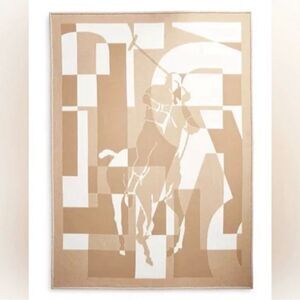 NWTs Ralph Lauren Cashmere Wool Blend Stadium Throw Blanket